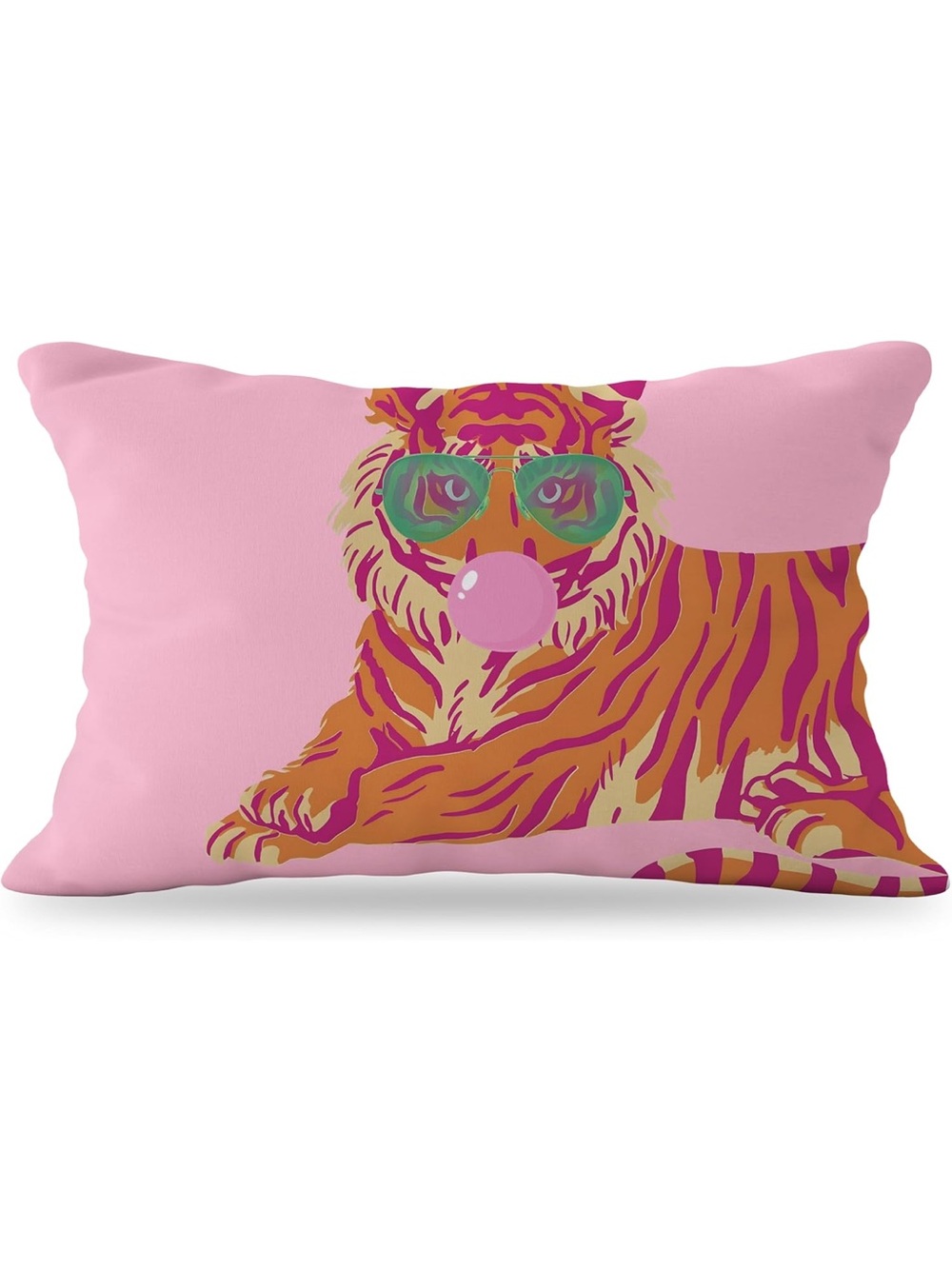 Tiger Print Pillow Cover coquette preppy fun